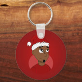 Porte-clés Caricature de Noël (Recto)