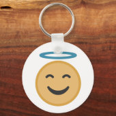 Porte-clés Caricature drôle Angel Emoji (Recto)