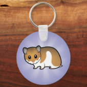 Porte-clés Caricature du Hamster syrien (Recto)