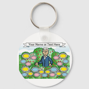Porte-clés Caricature grand-mère par PrintedPerfection.com