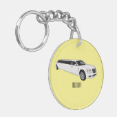 Porte-clés Caricature limousine (Devant gauche)