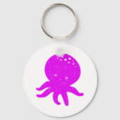 Porte-clés Caricature octopus mignon vieux papier d'impressio (Verso)