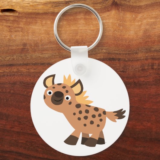 Porte-clés Caricature sympa Hyena (Recto)