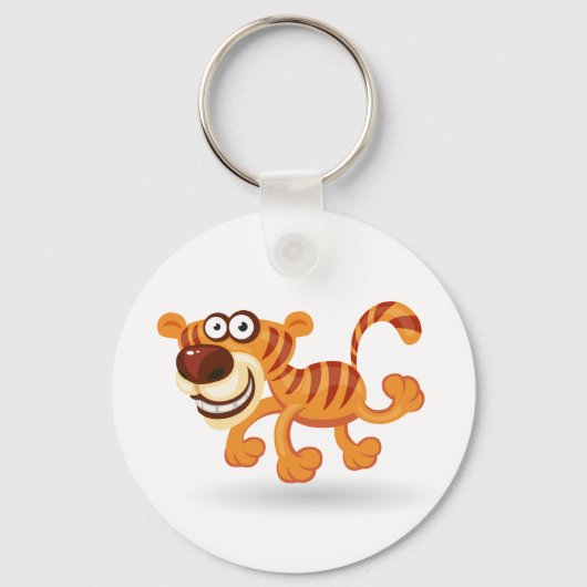 Porte-clés Caricature tigre bébé (Recto)