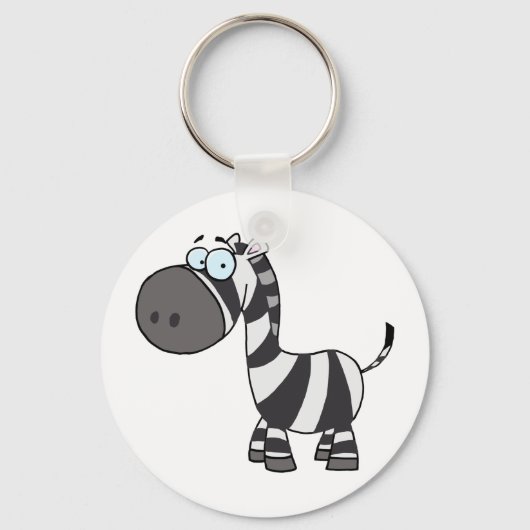 Porte-clés Caricature Zebra (Recto)