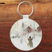 Porte-clés Carl Larsson - Front Yard et Wash House (Recto)