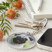 Porte-clés Carlin de faon sur l'alerte (Devant droit)