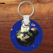 Porte-clés carlin spatial (Recto)