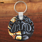 Porte-clés Carlins d'amour (Recto)