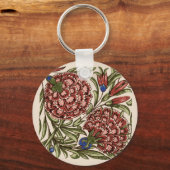 Porte-clés Carnation Tile Fleur Art antique (Recto)
