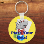 Porte-clés Carnet de jeu de requin amusant avec des jetons de (Recto)