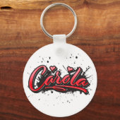 Porte-clés Carola red Heart Graffiti (Recto)