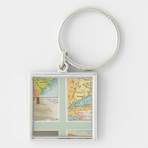 Porte-clés Caroline du Nord, Connecticut, Virginie-Occidental
