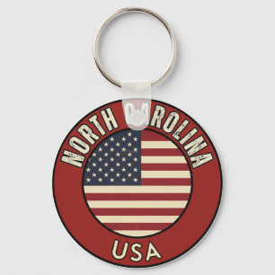 Porte-clés Caroline du Nord États-Unis d'Amérique