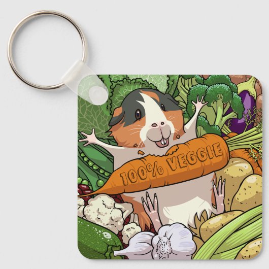 Porte-clés Carotte de porc 100% Veggie Caroton (Recto)