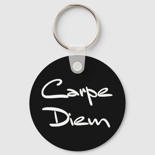 Porte-clés CARPE DIEM Texte Cool moderne (Recto)