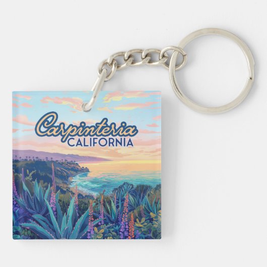 Porte-clés Carpinteria Californie Père Noël Barbara Ventura B (Dos)