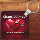 Porte-clés Carré (double face) (Verso)