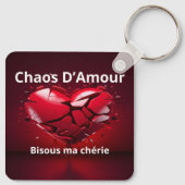 Porte-clés Carré (double face) (Dos)