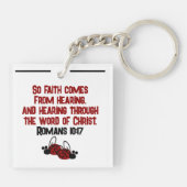 Porte-clés Carré (double face) (Dos)