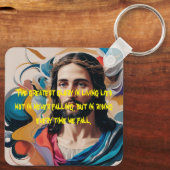 Porte-clés carré en métal (Verso)