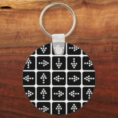 Porte-clés CARRÉ Flèche LED (Recto)