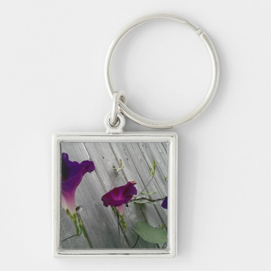Porte-clés carré floral (Devant)
