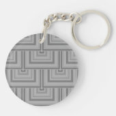 Porte-clés Carré gris (Dos)