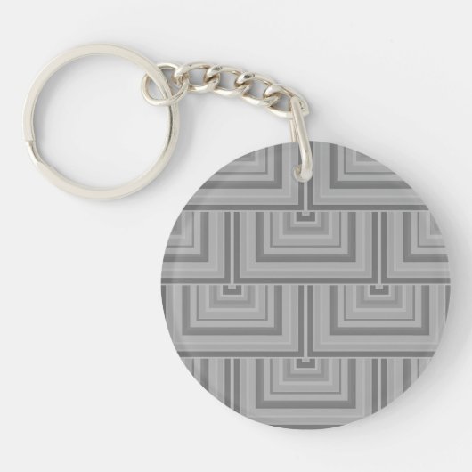 Porte-clés Carré gris (Devant)