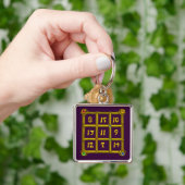 Porte-clés CARRÉ MAGIC 33, Violet (main)