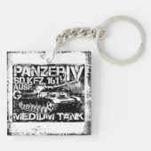Porte-clés Carré Panzer IV (double face) Porte - clé (Dos)