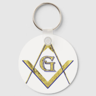 PORTE-CLÉS CARRÉ PERSONNALISÉ ET COMPASSE MASONIC
