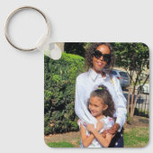 Porte-clés Carré photo personnalisé 2 (Recto)