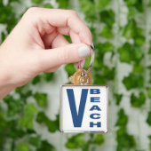 Porte-clés carré Premium VIRGINIA BEACH Sleutelhanger (Hand)