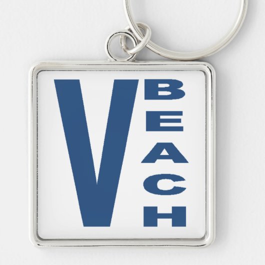 Porte-clés carré Premium VIRGINIA BEACH Sleutelhanger (Voorkant)