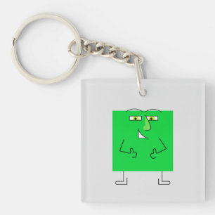 Porte-clés Carré vert