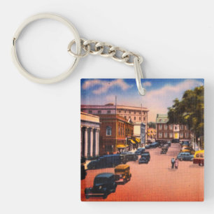 Porte-clés Carré vintage de Washington, Newport, Rhode Islan