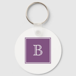 Porte-clés Carré violet Monogram Porte - clé de base