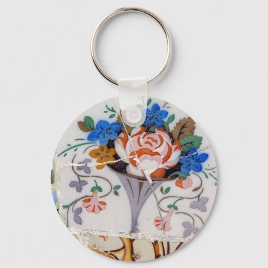 Porte-clés Carreaux de fleurs (Recto)