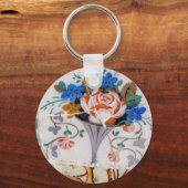 Porte-clés Carreaux de fleurs (Recto)
