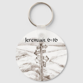 Porte-clés Carrefour, Jérémie 6:16
