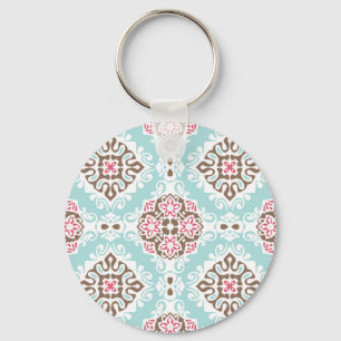 Porte-clés Carrelage Abstrait : Motif Vintage sans fil