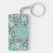 Porte-clés Carrelage Batik Bleu I (Dos)