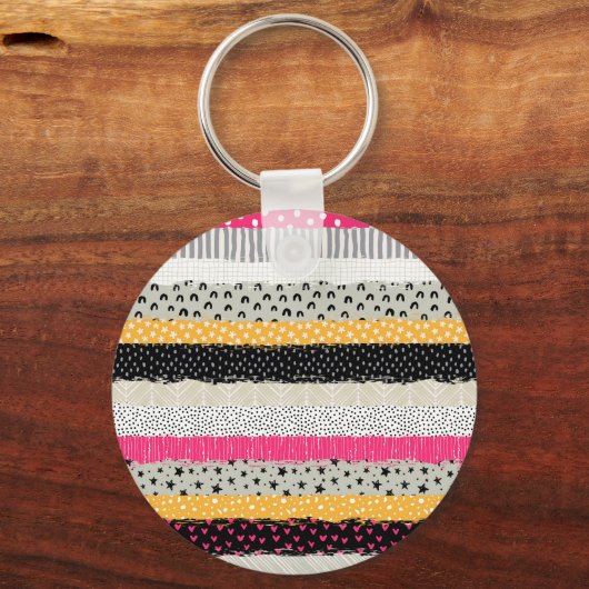Porte-clés Carrelage en Patchwork : Conception Versatile Sans (Verso)