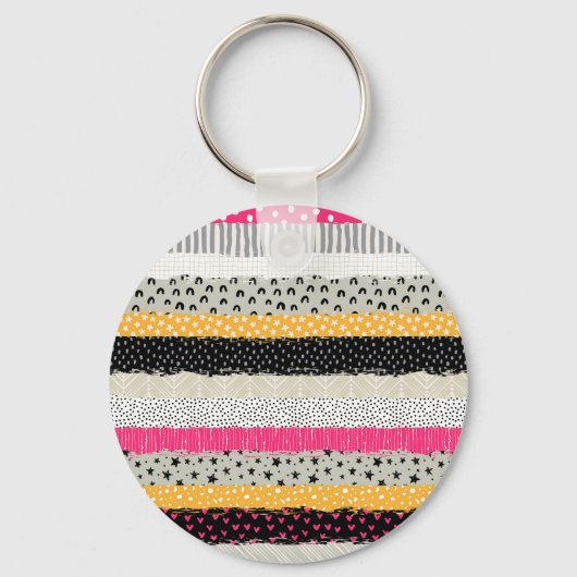 Porte-clés Carrelage en Patchwork : Conception Versatile Sans (Verso)