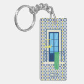 Porte-clés Carrelage portugais et balcon de fenêtre avec oise (Devant gauche)