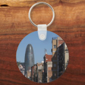 Porte-clés Carrer de Badajoz and Torre Agbar, Barcelona (Recto)