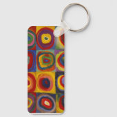 Porte-clés Carrés avec cercles concentriques (Verso)