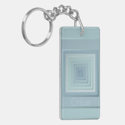 Porte-clés Carrés géométriques classiques (Devant gauche)