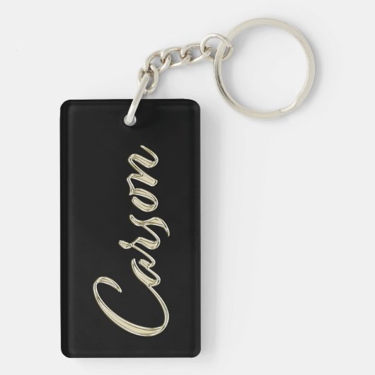 Porte-clés Carson Name whitegold Schlüsselanhänger Anhänger (Dos)